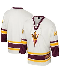 Colosseum Men's Cream Arizona State Sun Devils Puck Proud Fashion Hockey Jersey