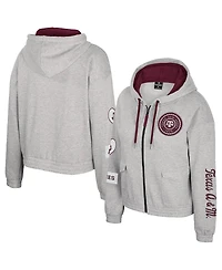 Colosseum Women's Gray Texas A&M Aggies Alfie Full-Zip Hoodie Jacket