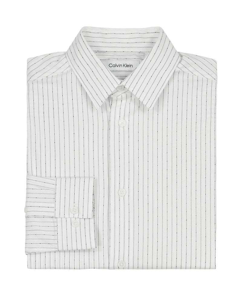Calvin Klein Boys 8-20 Long-Sleeve Dobby Stripe Shirt