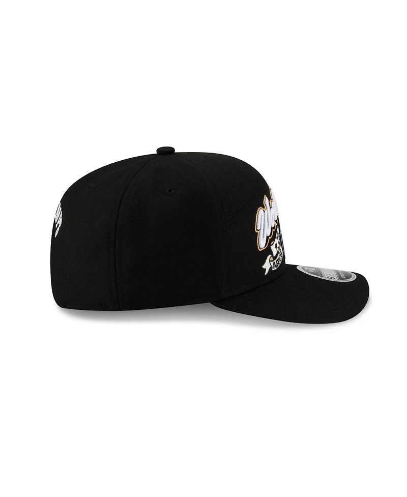 New Era Men's Black Los Angeles Dodgers 2025 National League Champions Locker Room 9SEVENTY Adjustable Hat