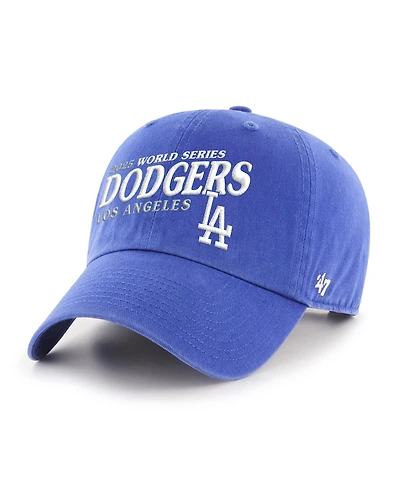 '47 Brand Men's Royal Los Angeles Dodgers 2025 World Series Clean Up Adjustable Hat