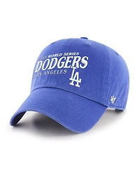 '47 Brand Men's Royal Los Angeles Dodgers 2025 World Series Clean Up Adjustable Hat