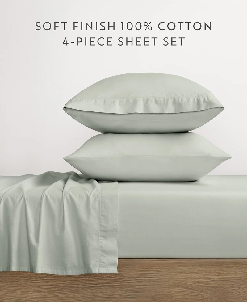 ienjoy Home Ultra Soft 160-Thread Count Cotton 3-p.c. Sheets Set, Twin