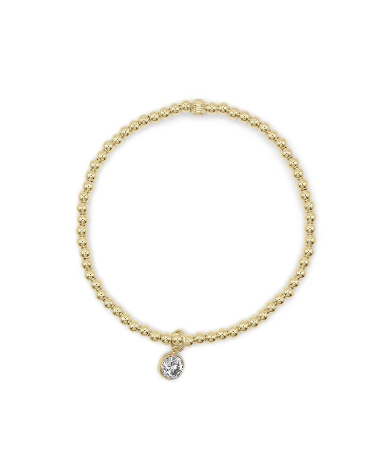 Non-Tarnishing 3mm Gold Filled Ball with Cubic Zirconia Charm