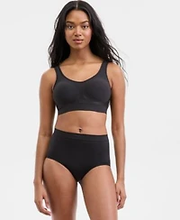 Bali Womens Comfort Revolution Comfortflex Seamless Shaping Bra One Smooth U All Over Smoothing Brief Underwear