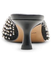 Dolce Vita Women's Cleo Imitation Pearl Pointed Toe Mule Pumps