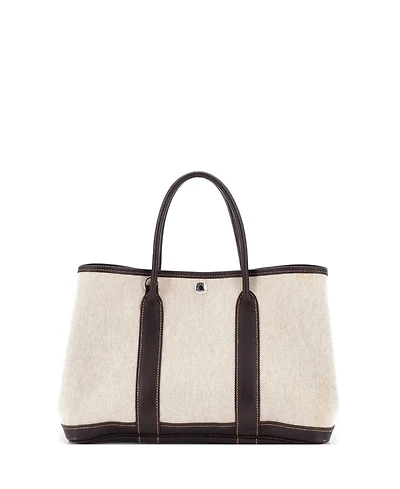 Pre-Owned Hermes 30 Garden Party Tote Toile and Leather