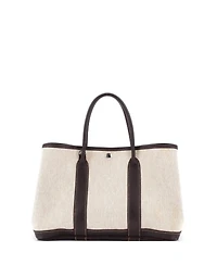 Pre-Owned Hermes 30 Garden Party Tote Toile and Leather