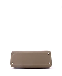 Pre-Owned HERMES Kelly 35 Handbag Grey Togo with Palladium Hardware