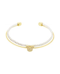 Disney Cubic Zirconia Mickey Mouse Cuff Bracelet