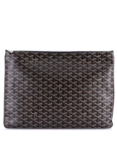 Pre-Owned Goyard Gm Senat Zip Pouch Coated Canvas