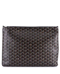 Pre-Owned Goyard Gm Senat Zip Pouch Coated Canvas