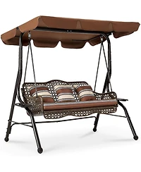 Aecojoy 3-Seat Proch Swing Chair with Canopy