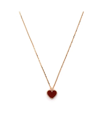 Pre-Owned Van Cleef & Arpels Sweet Alhambra Heart Pendant Necklace