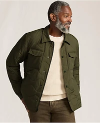 Lands' End Men's Quilted Insulated Shirt Jacket