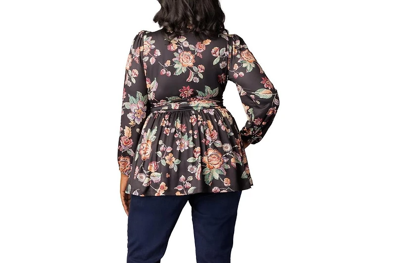 Women's Plus Leah Long Sleeve Tunic Top