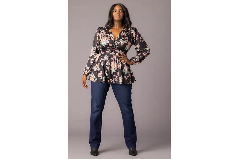 Women's Plus Leah Long Sleeve Tunic Top