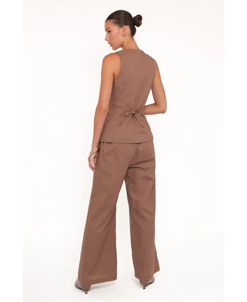 Petal and Pup Women's Caitlin Pant Set - Brown