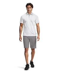 Pga Tour Men's All-Over Batik Geometric Print Short-Sleeve Golf Polo Shirt