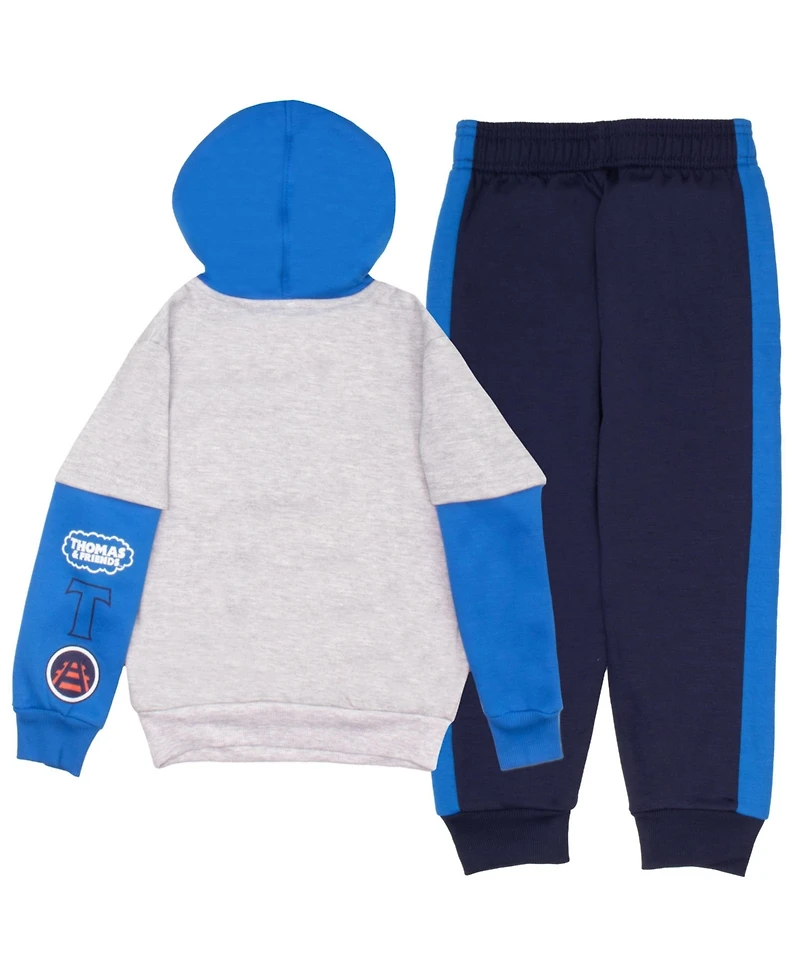 Thomas The Tank Engine Toddler Boys 2 Piece Fleece Hoodie and Jogger Pants Outfit Set