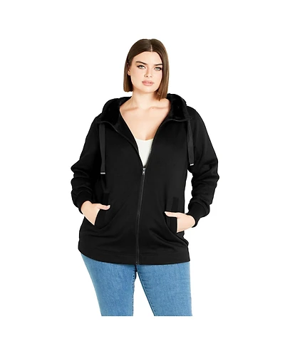 Avenue Women's Felicity Zip Up Hood Fleece Jacket