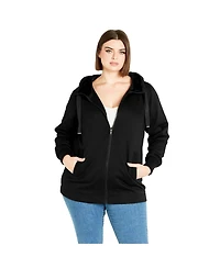 Avenue Women's Felicity Zip Up Hood Fleece Jacket