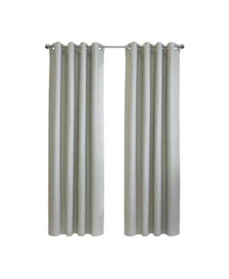 Thermaplus Zoey Room Darkening Window Treatment Grommet Curtain Panel For Bedroom Livingroom 52 X22 X 63 X22 Grey