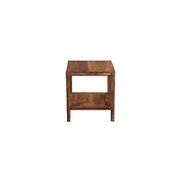 Porter Designs Fall River Solid Sheesham Wood End Table