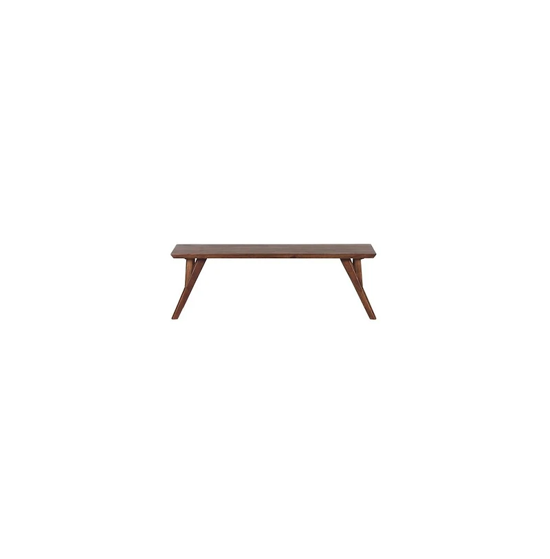 Porter Designs Portola Solid Acacia Wood Dining Bench, Brown
