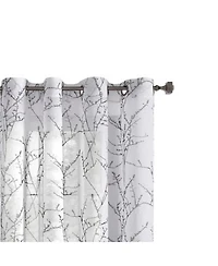 Commonwealth Home Fashions Lisette Grommet Curtain Panel Window Dressing - 52x84", White