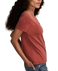 Lucky Brand Women's Coca Cola Christmas Bottle Crewneck T-Shirt