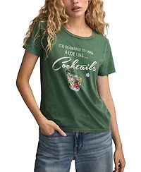 Lucky Brand Women's Beginning To Look Like Cocktails Classic Crewneck T-Shirt