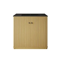 Swiss Madison 36" Freestanding Bathroom Vanity, Natural Oak, 3-Hole Widespread Sink Top