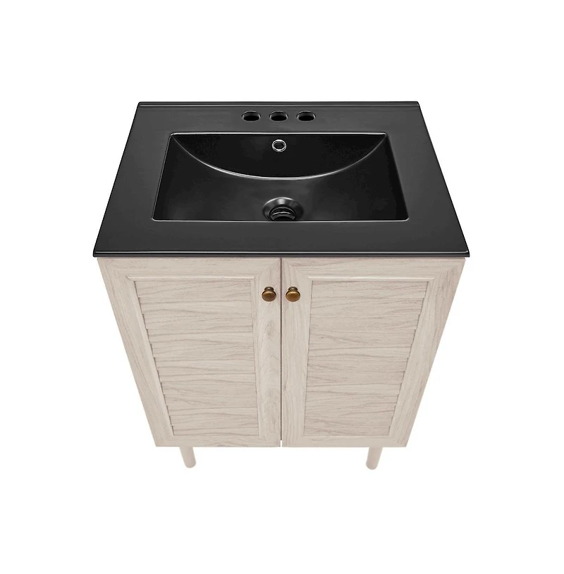Swiss Madison 24" Freestanding Bathroom Vanity in Oak