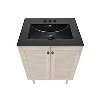 Swiss Madison 24" Freestanding Bathroom Vanity in Oak