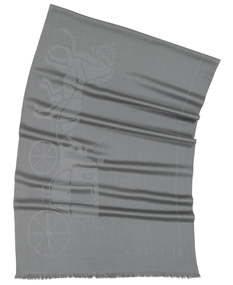 Coach Women's Jumbo Horse and Carriage Oversized Scarf