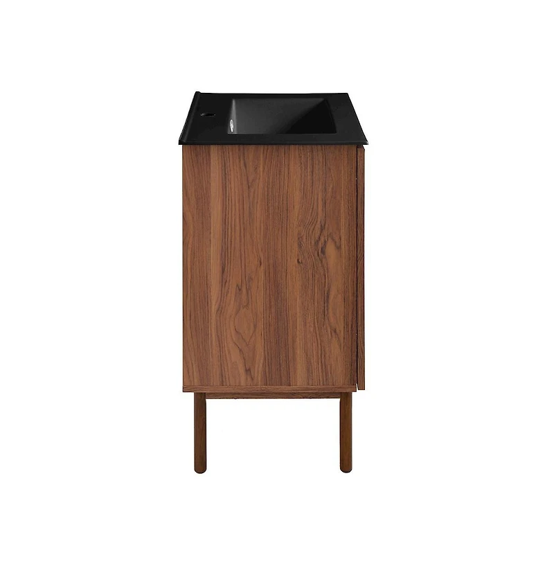 Swiss Madison Classe 24" Freestanding Bathroom Vanity in Brown Oak with Sink Top