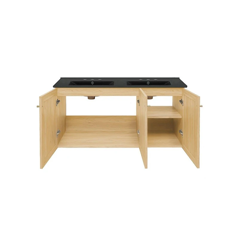 Swiss Madison 48" Wall-Mounted Bathroom Vanity