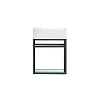 Swiss Madison Pierre 19.5 Single, Metal Frame, Open Shelf, Bathroom Vanity