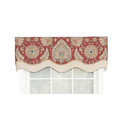 Wakeshire Glory All Season 3" Rod Pocket Valance 50" x 16" Garnet by Rlf Home