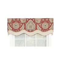 Wakeshire Glory All Season 3" Rod Pocket Valance 50" x 16" Garnet by Rlf Home