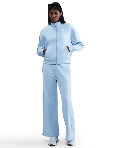 Nike Women's Sportswear Club Zipper Loose Track Jacket