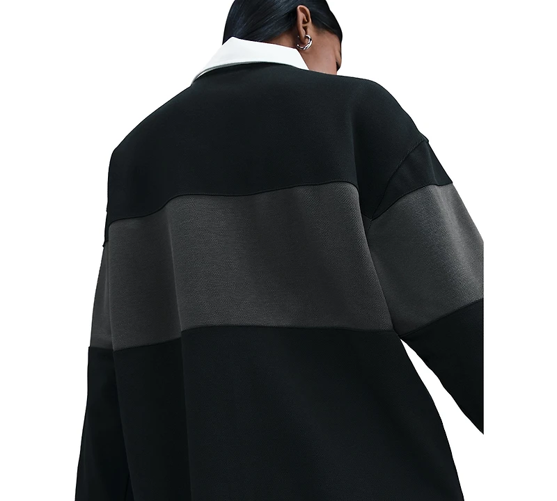 Nike Women's Sportswear Long-Sleeve Graphic Polo Top