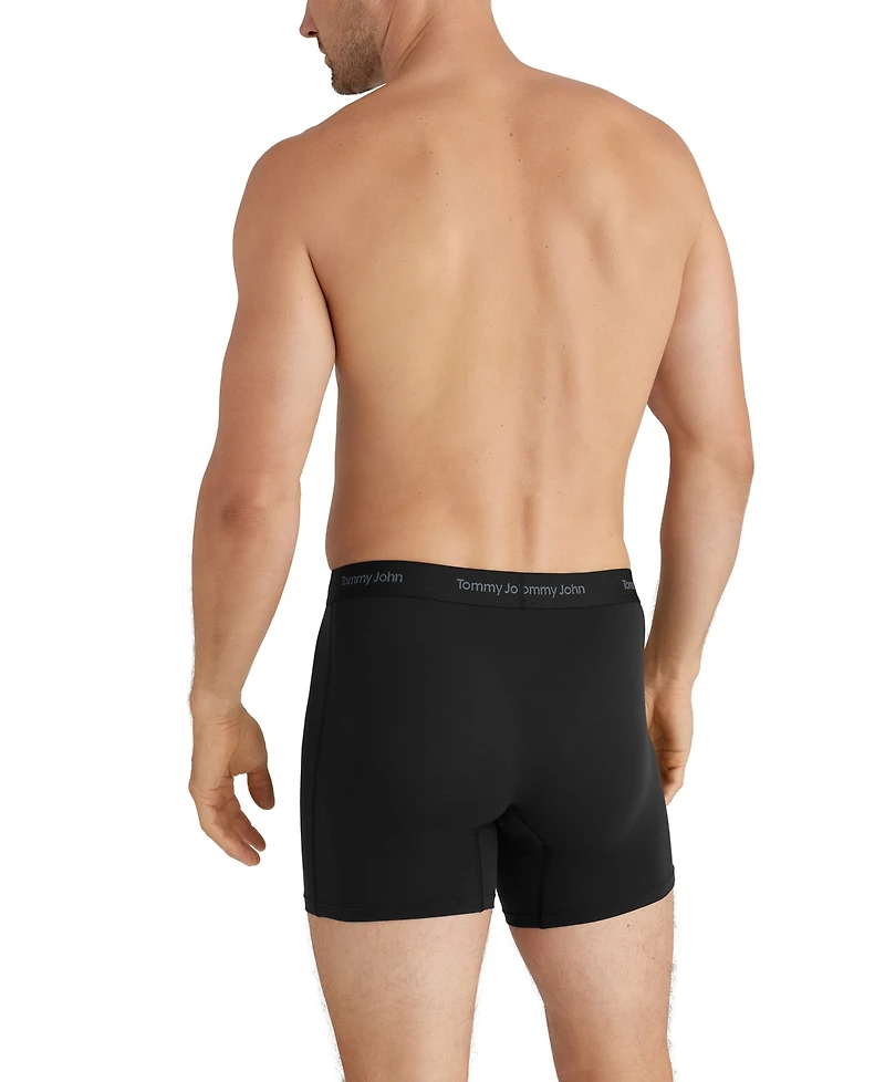 Tommy John Men's 3-Pack Tagless Boxer Briefs