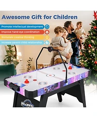 56 Inch Air Hockey Table with Led Digital Scoreboard and Powerful 12V Motor