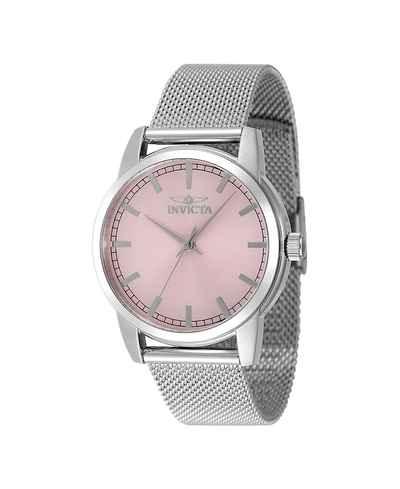 Invicta Women's 48514 Celestial Quartz 3 Hand Pink Dial Watch