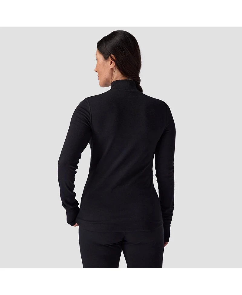 Backcountry Women's Cedars Rws Merino Mid-Wt Baselayer 1/4-Zip Top Midweight Long Underwear Tops
