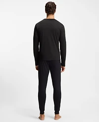 Boss Men's 2-Piece Long-Sleeve Top and Waistband Pants Pajama Set