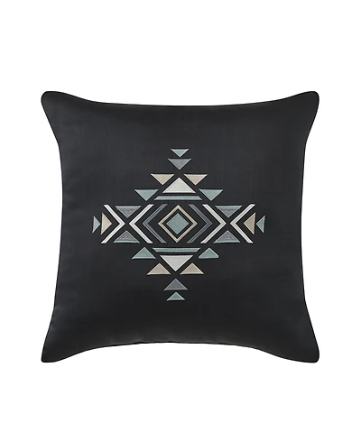 J Queen New York Parallel Embellished Decorative Pillow, 18" x 18"