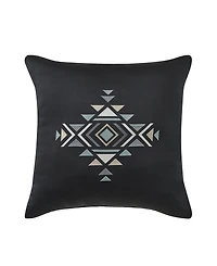 J Queen New York Parallel Embellished Decorative Pillow, 18" x 18"
